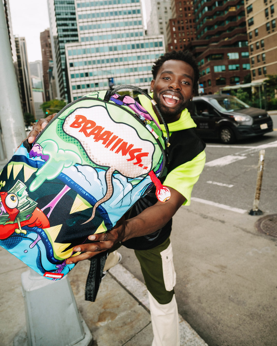 SPRAYGROUND® BACKPACK BLUE ZOMBIE SHARK DLXSR BACKPACK