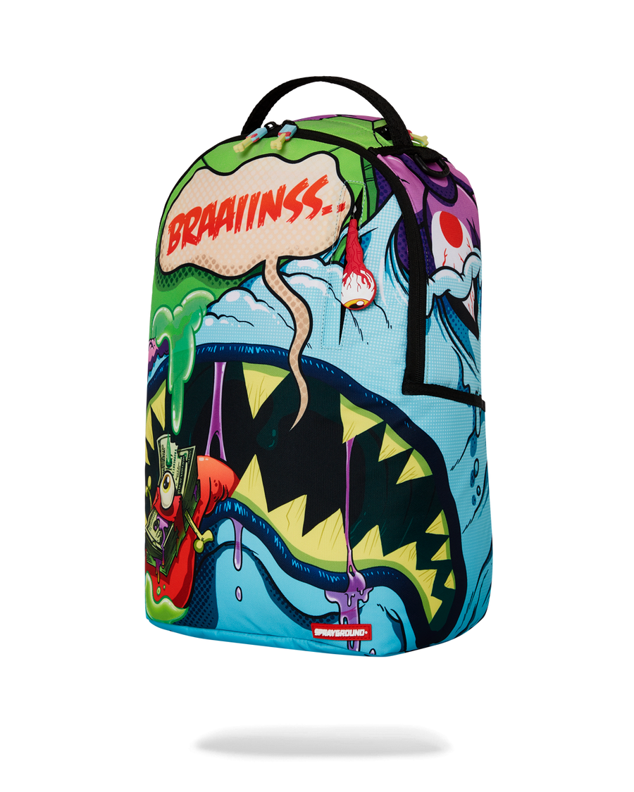 SPRAYGROUND® BACKPACK BLUE ZOMBIE SHARK DLXSR BACKPACK