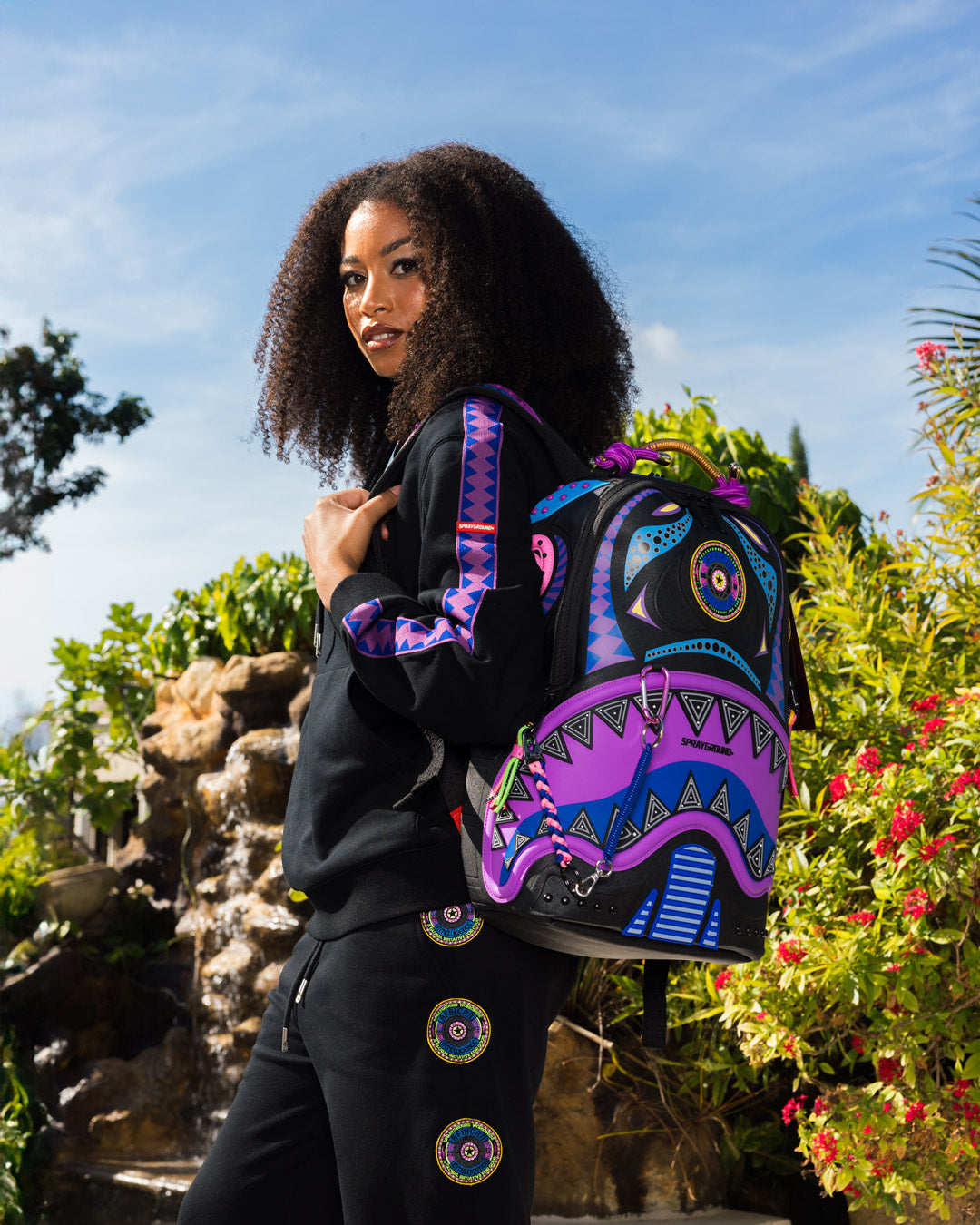 SPRAYGROUND® BACKPACK AFRICAN INTELLIGENCE 12 BROOKLYN & BEYOND BACKPACK - SANDFLOWER COLLAB