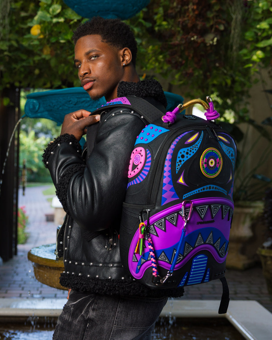 SPRAYGROUND® BACKPACK AFRICAN INTELLIGENCE 12 BROOKLYN & BEYOND BACKPACK - SANDFLOWER COLLAB