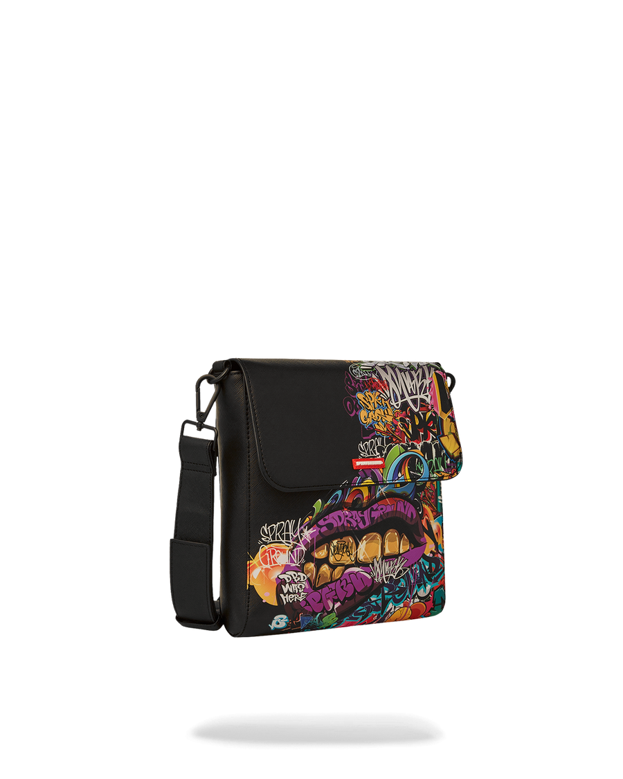 SPRAYGROUND® SLING HALF GRAF LIPSTICK MESSENGER BAG