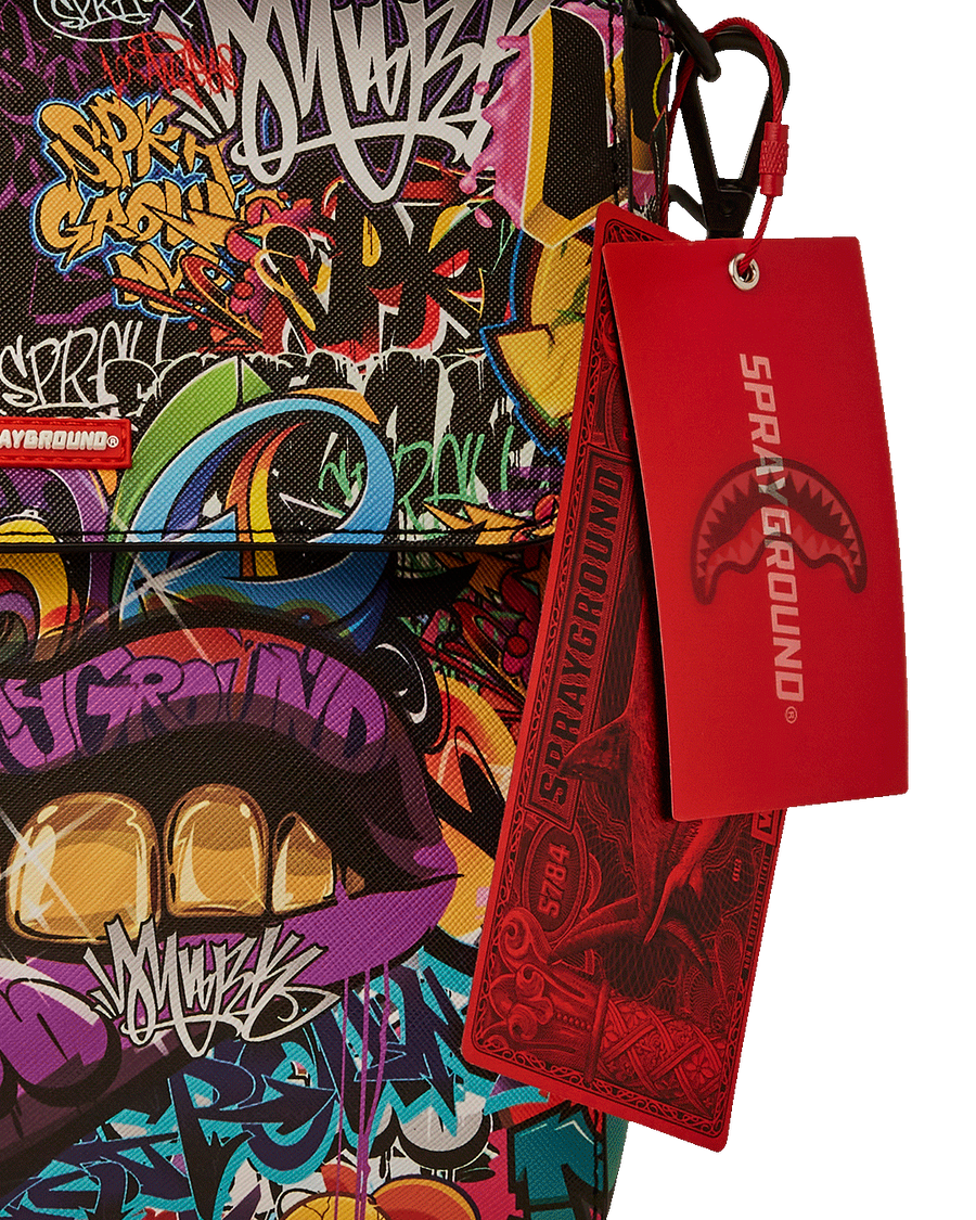 SPRAYGROUND® SLING HALF GRAF LIPSTICK MESSENGER BAG