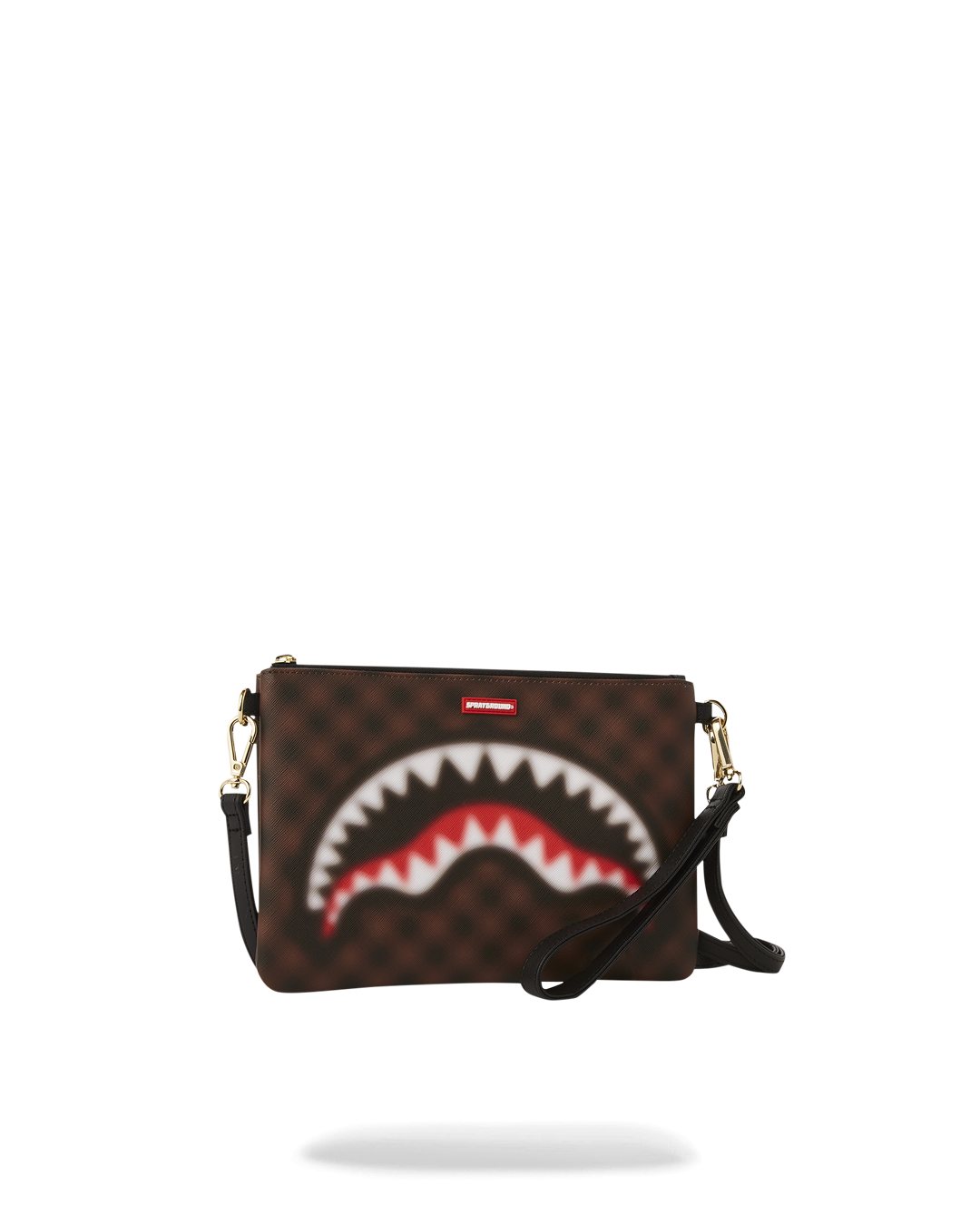 SPRAYGROUND® POUCHETTE SHARKS IN PARIS BLUR CROSSOVER CLUTCH