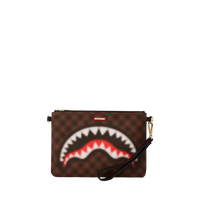 SPRAYGROUND® POUCHETTE SHARKS IN PARIS BLUR CROSSOVER CLUTCH