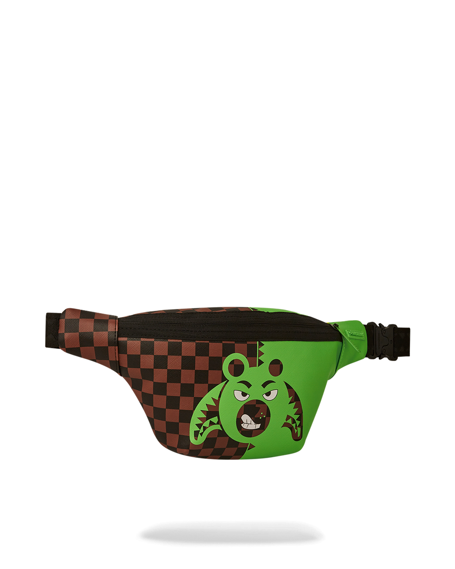 SPRAYGROUND® CROSSBODY GREEN MONEY BEAR SAVVY CROSSBODY