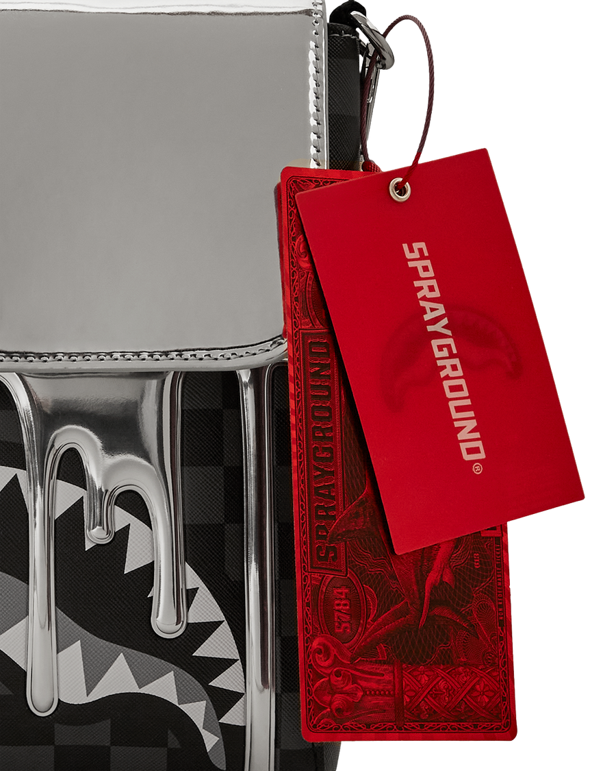 SPRAYGROUND® SLING METALLIC DRIPS MESSENGER BAG