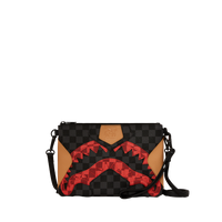 SPRAYGROUND® POUCHETTE EVIL TRIPLE DECKER CROSSOVER CLUTCH