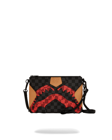 SPRAYGROUND® POUCHETTE EVIL TRIPLE DECKER CROSSOVER CLUTCH