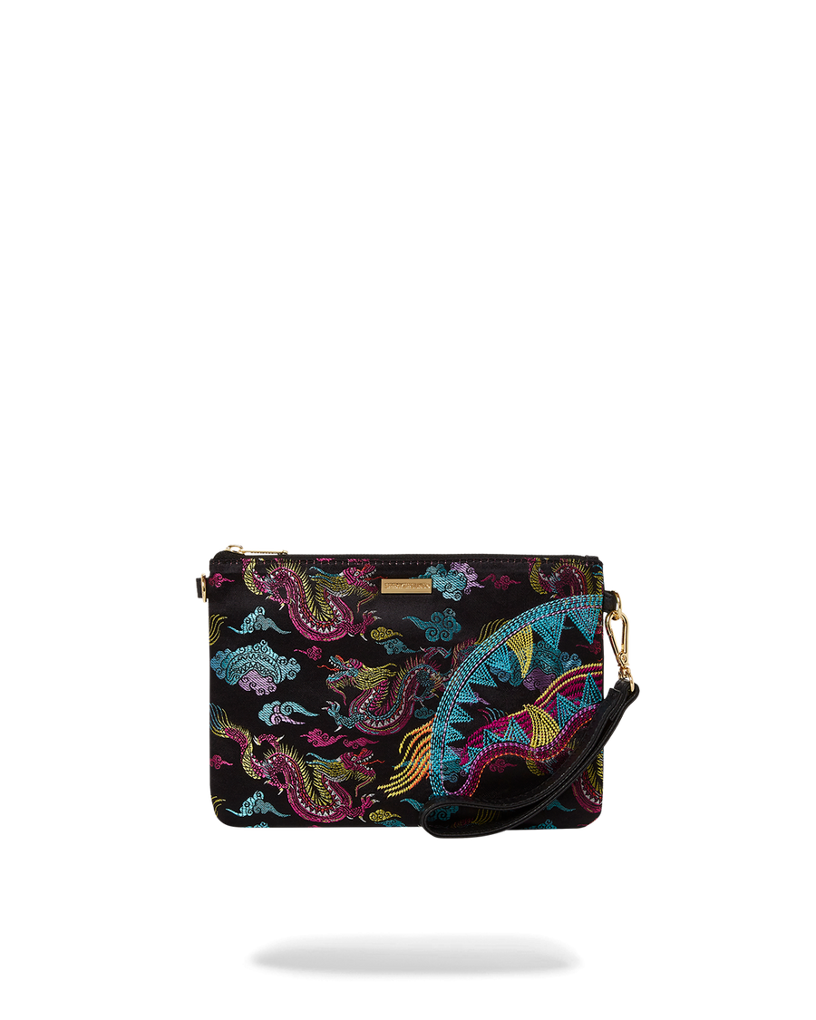 SPRAYGROUND® POUCHETTE EMBROIDERED DRAGONS POUCHETTE