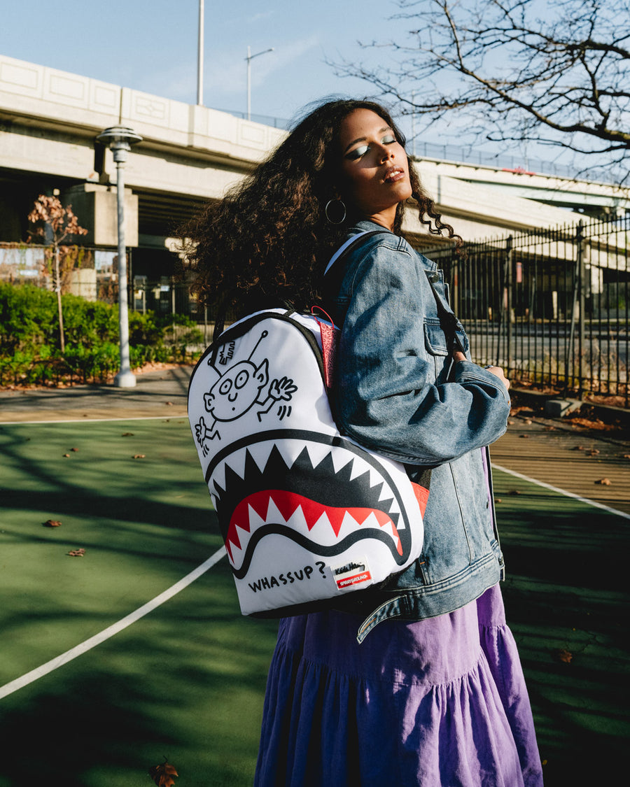 SPRAYGROUND® BACKPACK KEITH HARING WASSUP ALIEN DLX BACKPACK