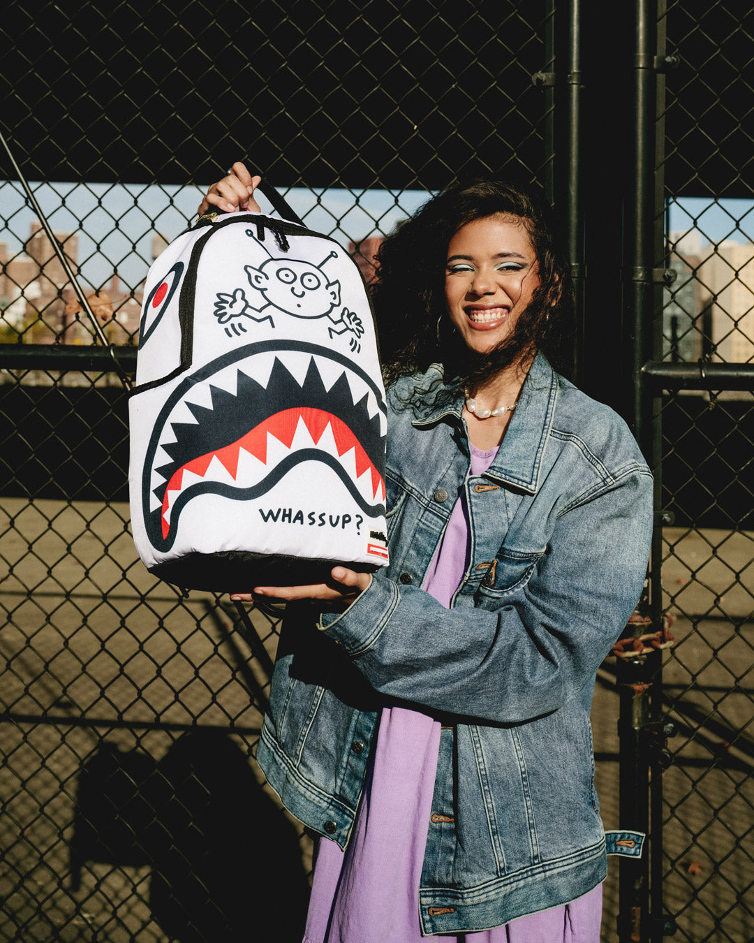 SPRAYGROUND® BACKPACK KEITH HARING WASSUP ALIEN DLX BACKPACK