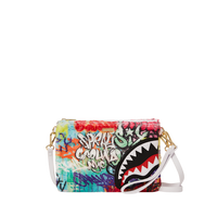 SPRAYGROUND® POUCHETTE GRAFFITI FAUX FUR CROSSOVER CLUTCH