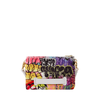 SPRAYGROUND® POUCHETTE GRAFFITI FAUX FUR CROSSOVER CLUTCH