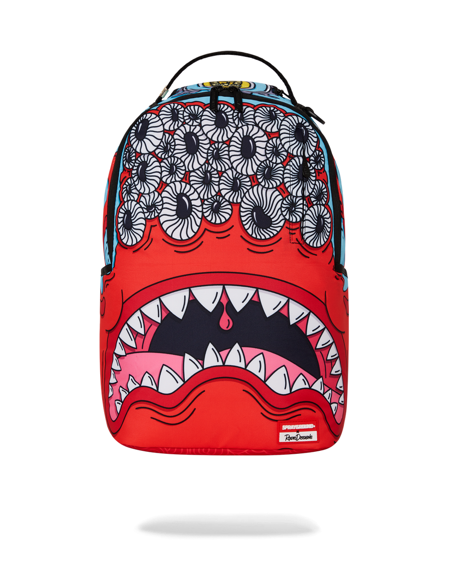 SPRAYGROUND® BACKPACK JORGE RODRIGUEZ EYEZ RED MONSTER BACKPACK