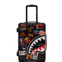 GLOBAL MOGUL LOST TICKET SHARKNAUTICS HARDSHELL CARRY-ON LUGGAGE