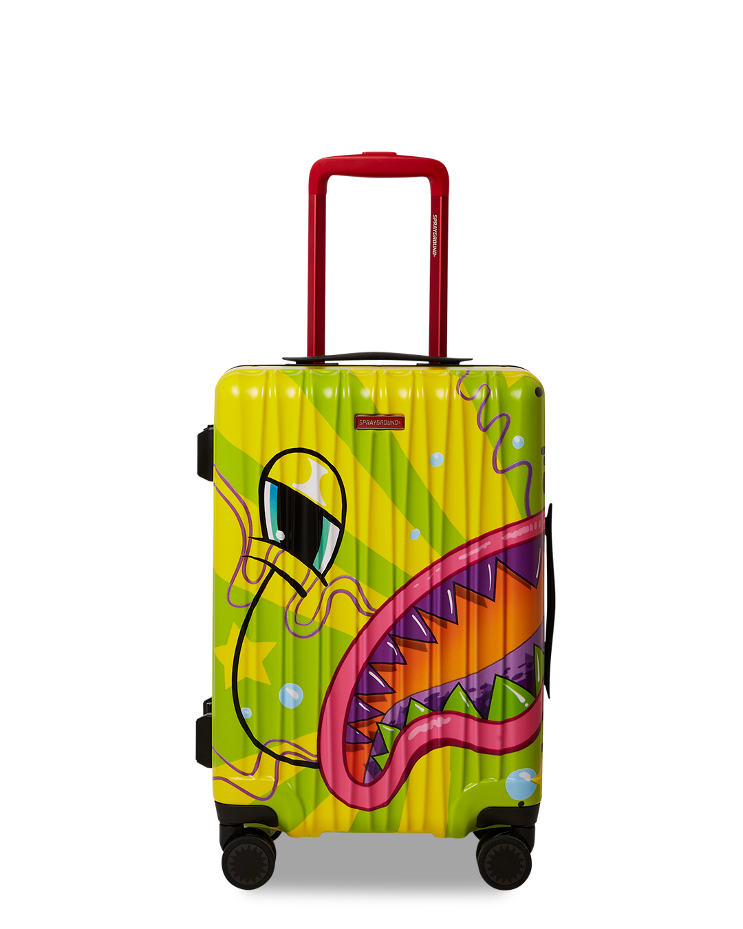 SPRAYGROUND® LUGGAGE SLIME DIME SHARKNAUTICS HARDSHELL CARRY-ON LUGGAGE