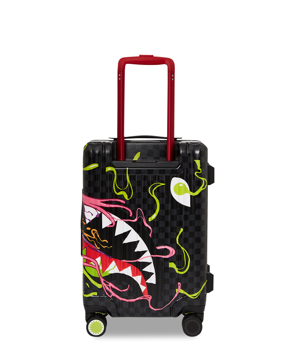 SPRAYGROUND® LUGGAGE SLIME DIME SHARKNAUTICS HARDSHELL CARRY-ON LUGGAGE