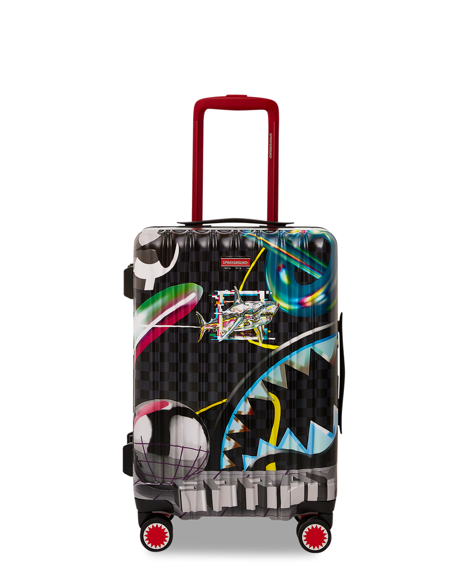 SPRAYGROUND® LUGGAGE MIND TRIP SHARK DOSE SHARKNAUTICS HARDSHELL CARRY-ON LUGGAGE