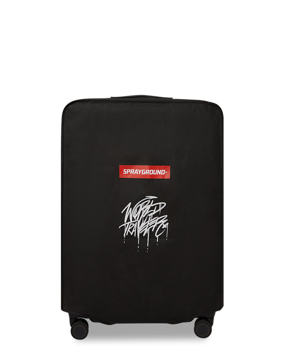 SPRAYGROUND® LUGGAGE REALITY CHECK SHARKNAUTICS HARDSHELL FULL-SIZE JETBLACK LUGGAGE (GUNMETAL HARDWARE)