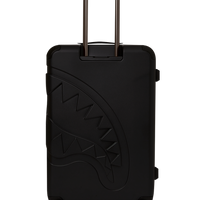 SPRAYGROUND® LUGGAGE REALITY CHECK SHARKNAUTICS HARDSHELL FULL-SIZE JETBLACK LUGGAGE (GUNMETAL HARDWARE)