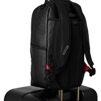 SPRAYGROUND® LUGGAGE REALITY CHECK SHARKNAUTICS HARDSHELL FULL-SIZE JETBLACK LUGGAGE (GOLD HARDWARE)