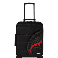 SPRAYGROUND® LUGGAGE BLACK PUFFER CHECK CARRY-ON LUGGAGE