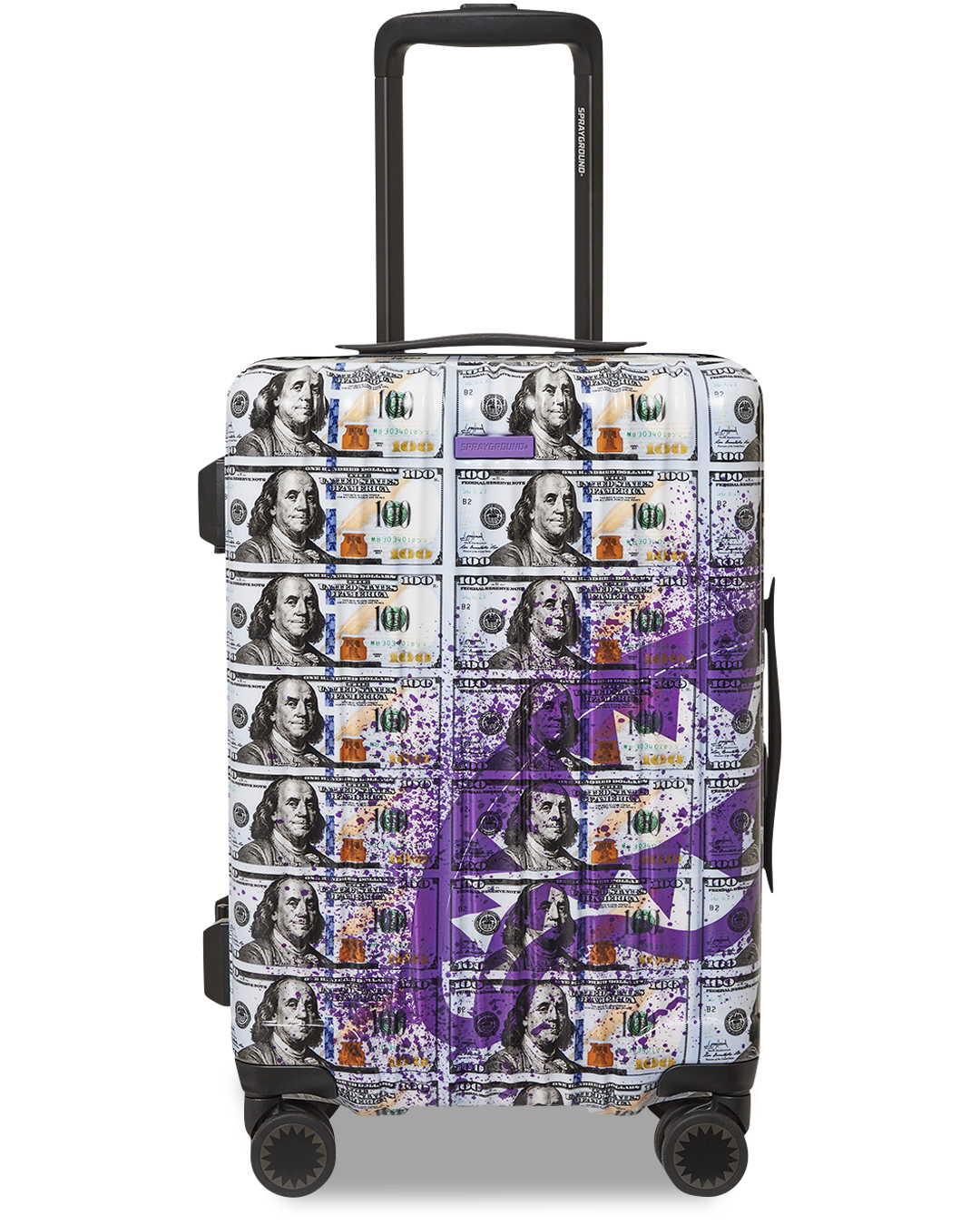 SPRAYGROUND® LUGGAGE BILLIONS IN THE BANK HARD SHELL CARRY-ON LUGGAGE