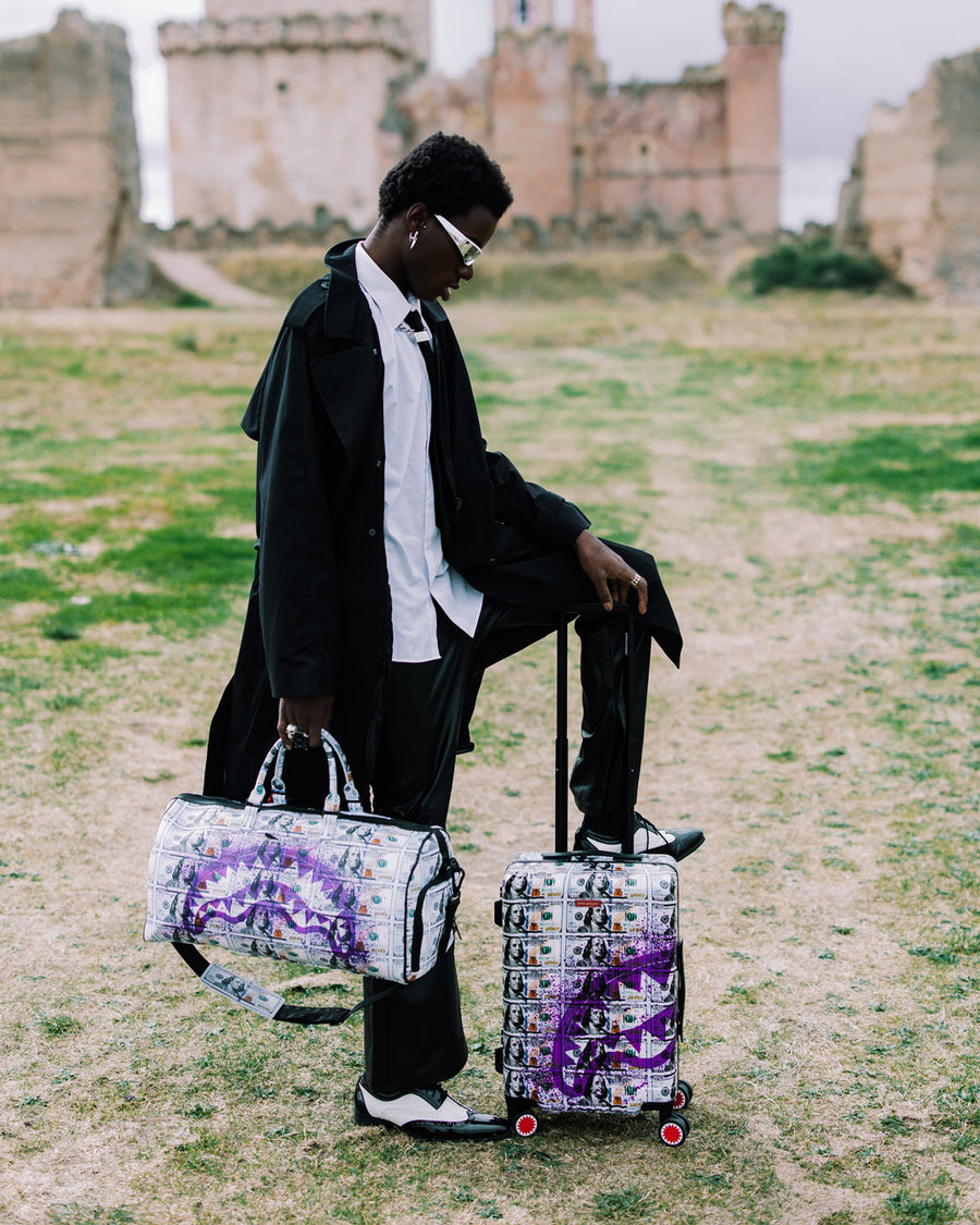 SPRAYGROUND® LUGGAGE BILLIONS IN THE BANK HARD SHELL CARRY-ON LUGGAGE