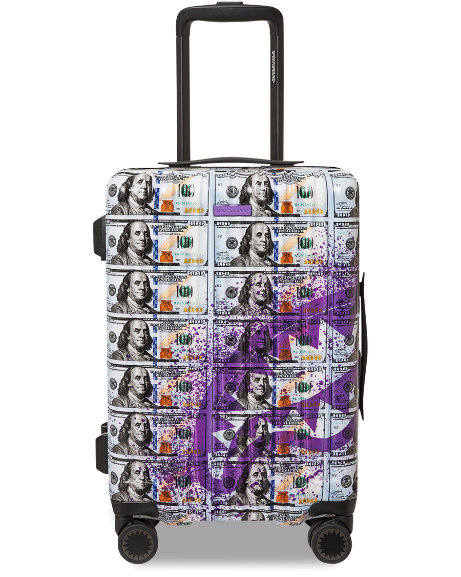 SPRAYGROUND® LUGGAGE BILLIONS IN THE BANK HARD SHELL CARRY-ON LUGGAGE