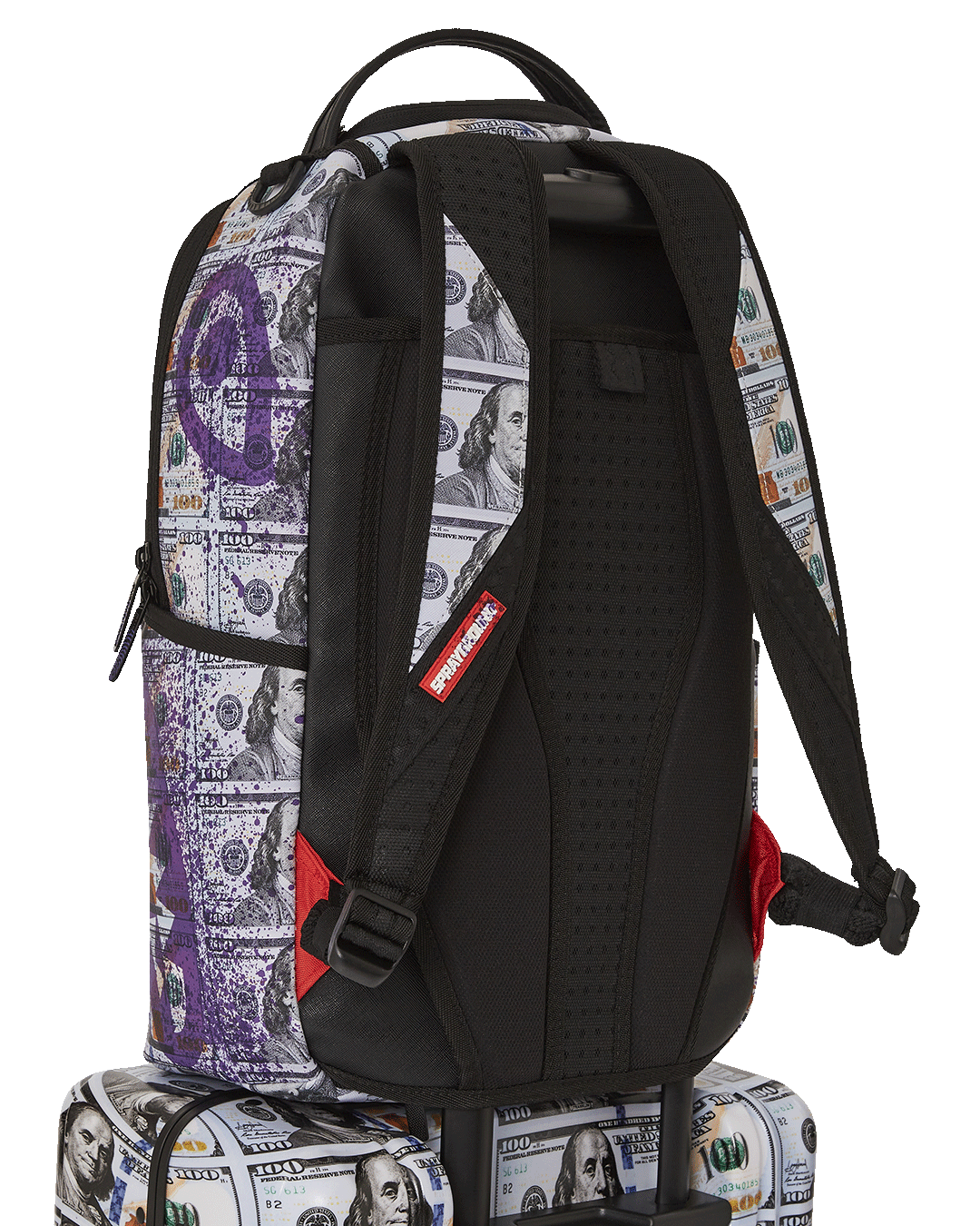 SPRAYGROUND® LUGGAGE BILLIONS IN THE BANK HARD SHELL CARRY-ON LUGGAGE