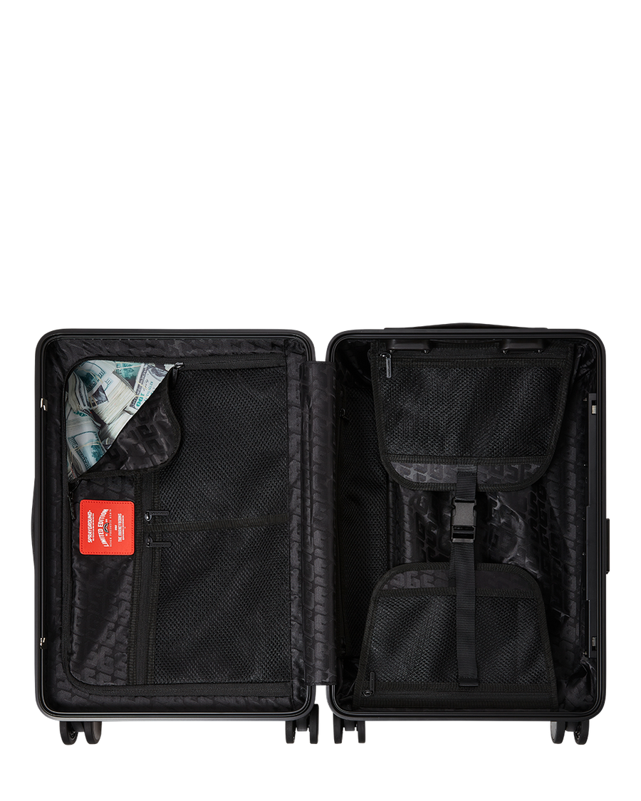 SPRAYGROUND® LUGGAGE BILLIONS IN THE BANK HARD SHELL CARRY-ON LUGGAGE