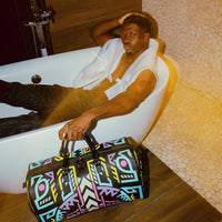 SPRAYGROUND® DUFFLE A.I. PATH TO THE FUTURE III DUFFLE - SANDFLOWER COLLAB (GLOW IN THE DARK)