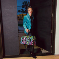 SPRAYGROUND® DUFFLE A.I. PATH TO THE FUTURE III DUFFLE - SANDFLOWER COLLAB (GLOW IN THE DARK)