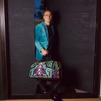 SPRAYGROUND® DUFFLE A.I. PATH TO THE FUTURE III DUFFLE - SANDFLOWER COLLAB (GLOW IN THE DARK)