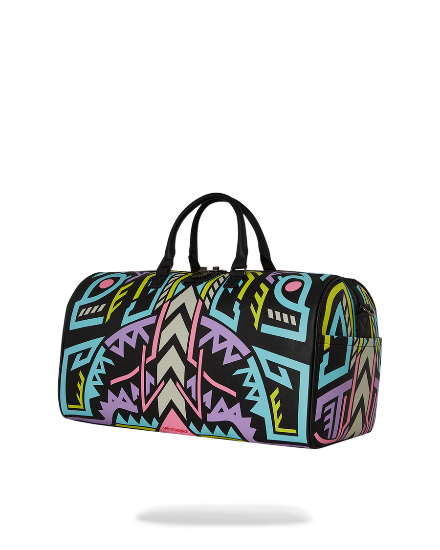 SPRAYGROUND® DUFFLE A.I. PATH TO THE FUTURE III DUFFLE - SANDFLOWER COLLAB (GLOW IN THE DARK)