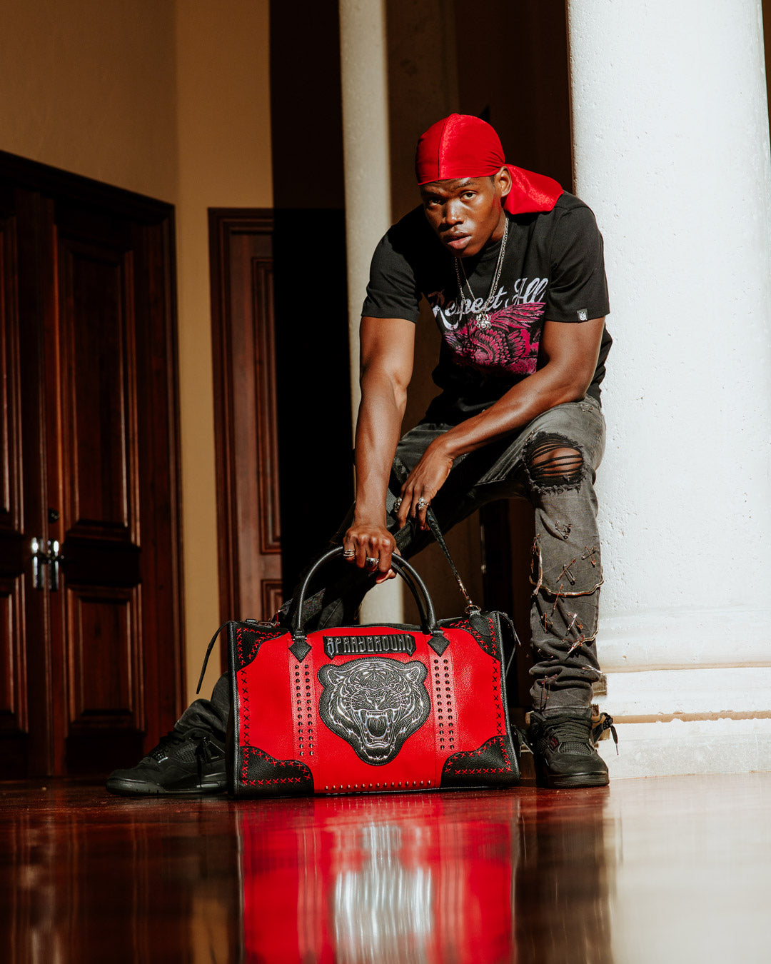 SPRAYGROUND® DUFFLE BRONX BRAWLER PYRAMID DUFFLE