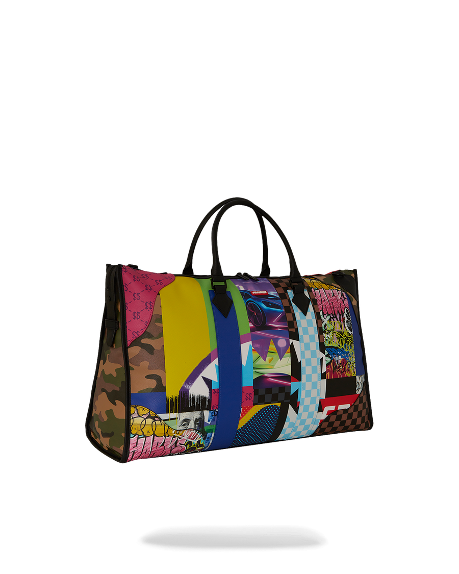 SPRAYGROUND® DUFFLE SHARK MASTERPIECES PYRAMID LARGE DUFFLE