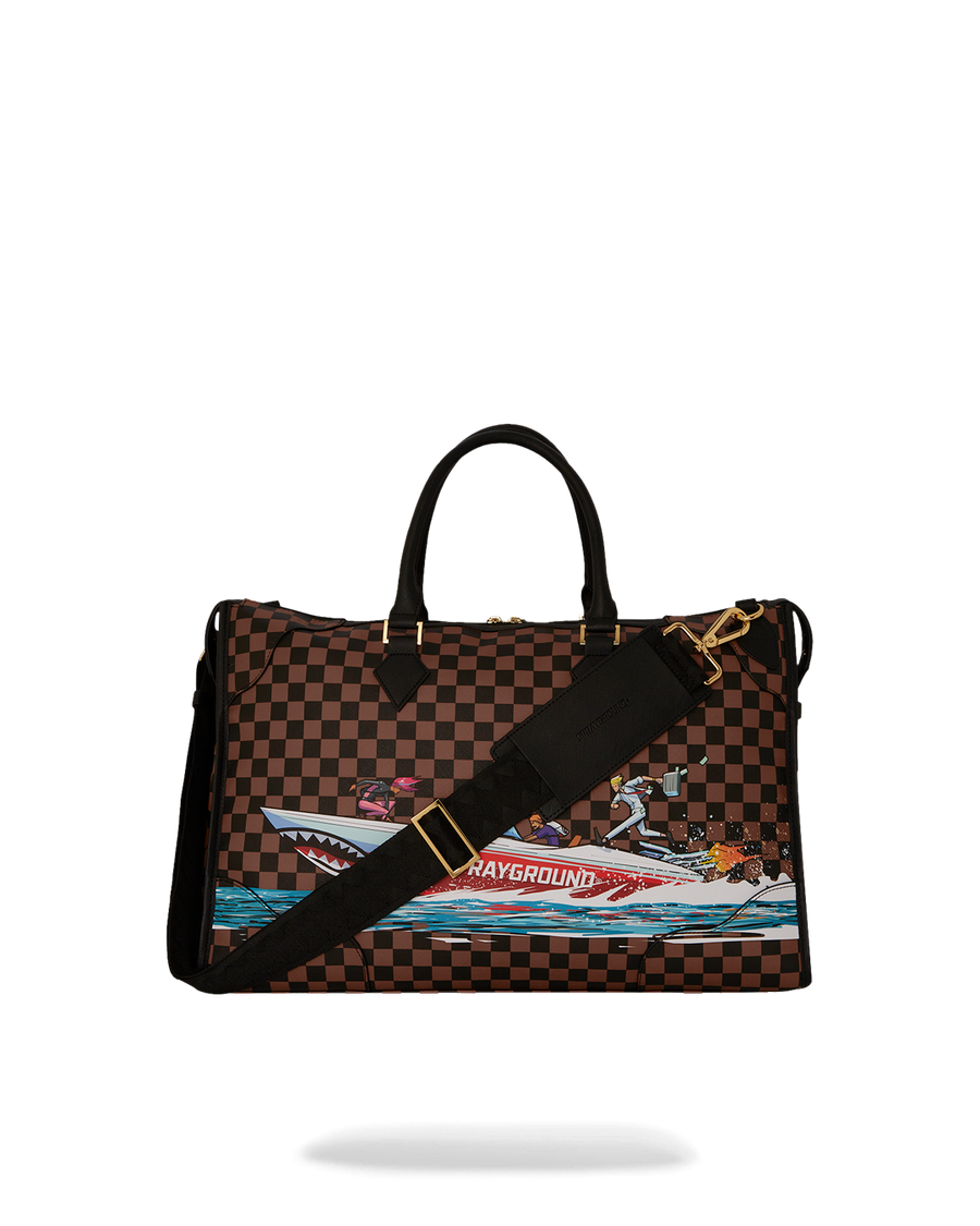 SPRAYGROUND® DUFFLE THE 305 SPEEDBOAT GETAWAY PYRAMID DUFFLE