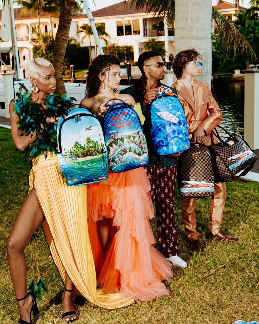 SPRAYGROUND® DUFFLE THE 305 SPEEDBOAT GETAWAY PYRAMID DUFFLE