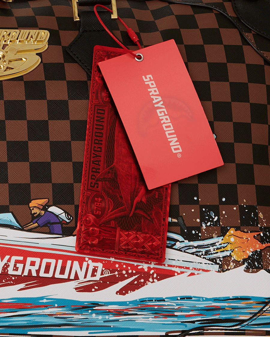 SPRAYGROUND® DUFFLE THE 305 SPEEDBOAT GETAWAY PYRAMID DUFFLE