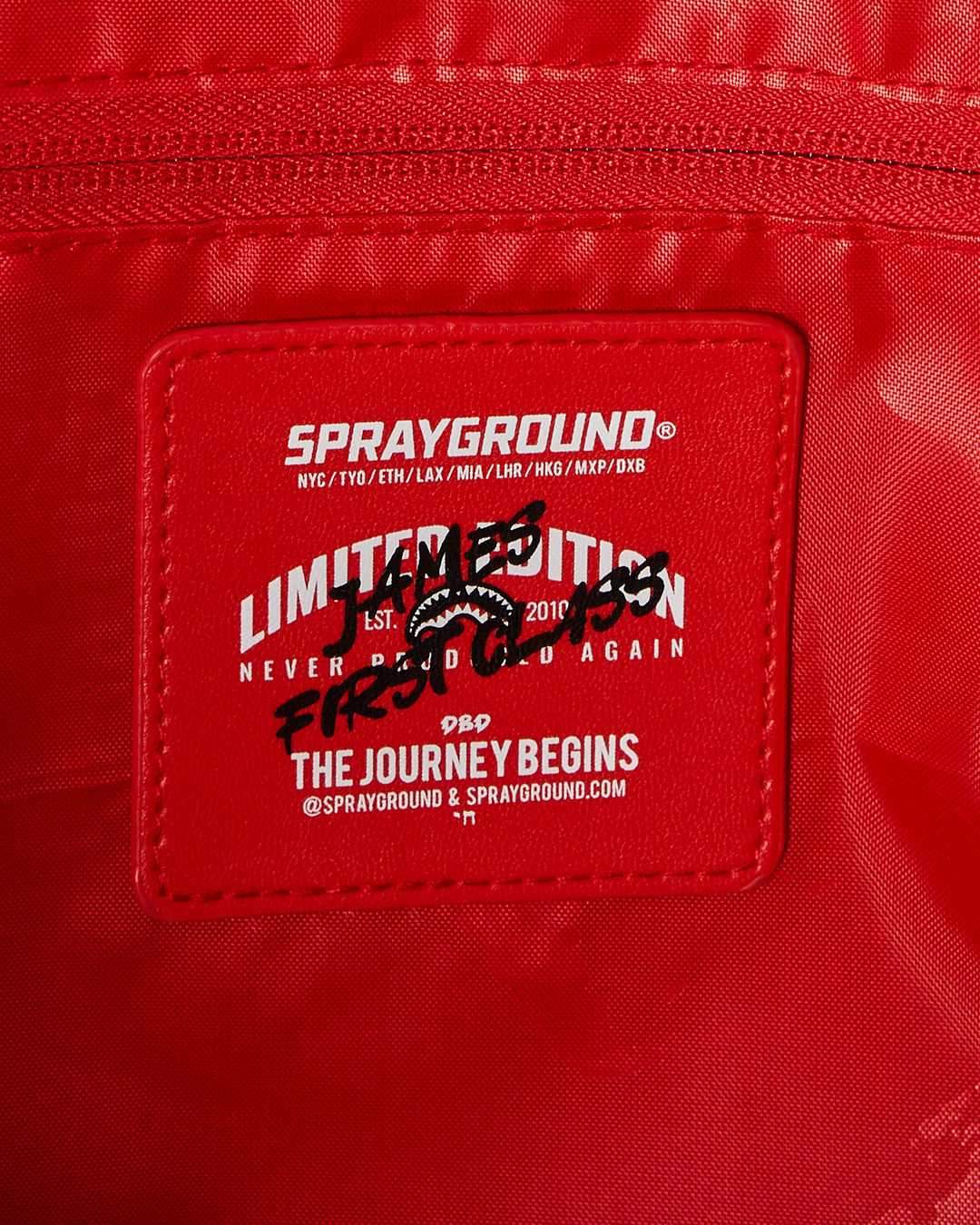 SPRAYGROUND® DUFFLE JAMES FIRST CLASS GLOBAL TAKEOFF PYRAMID DUFFLE