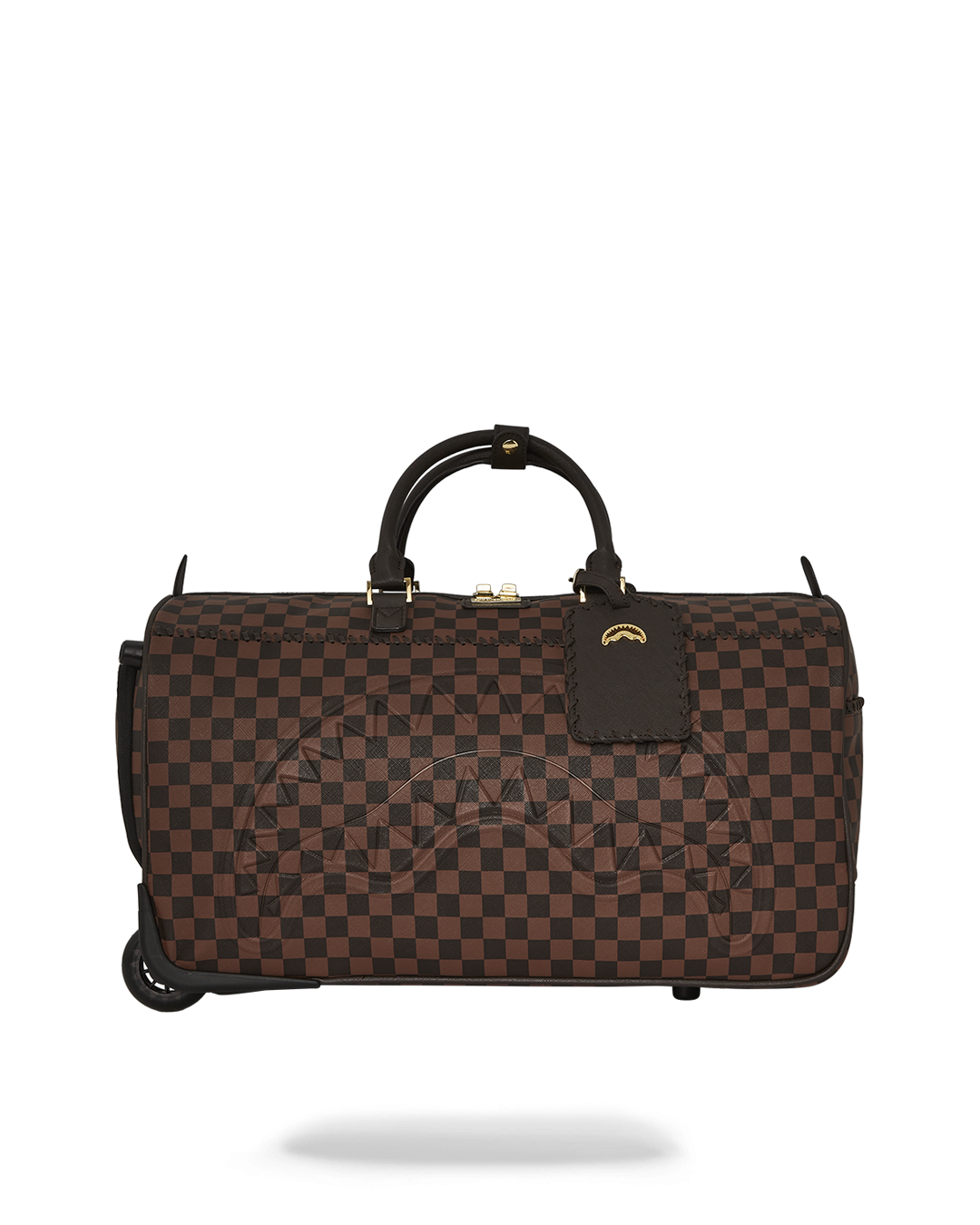 SPRAYGROUND® DUFFLE CORE EMBOSSED CHECK WHEELY DUFFLE