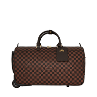 SPRAYGROUND® DUFFLE CORE EMBOSSED CHECK WHEELY DUFFLE