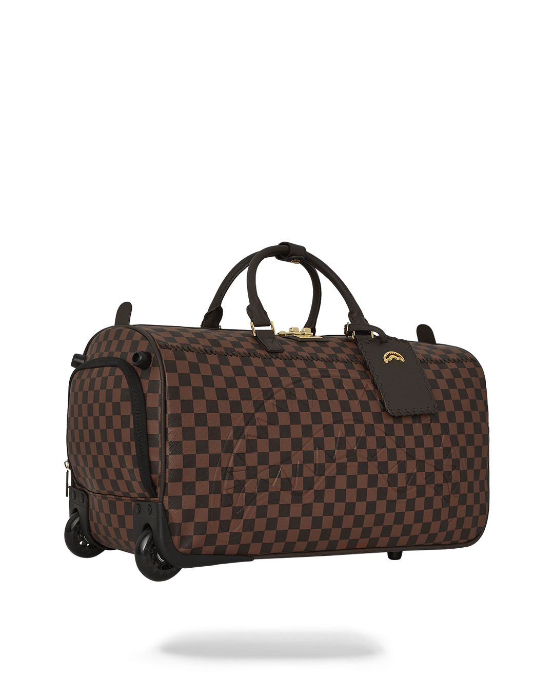 SPRAYGROUND® DUFFLE CORE EMBOSSED CHECK WHEELY DUFFLE