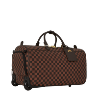 SPRAYGROUND® DUFFLE CORE EMBOSSED CHECK WHEELY DUFFLE