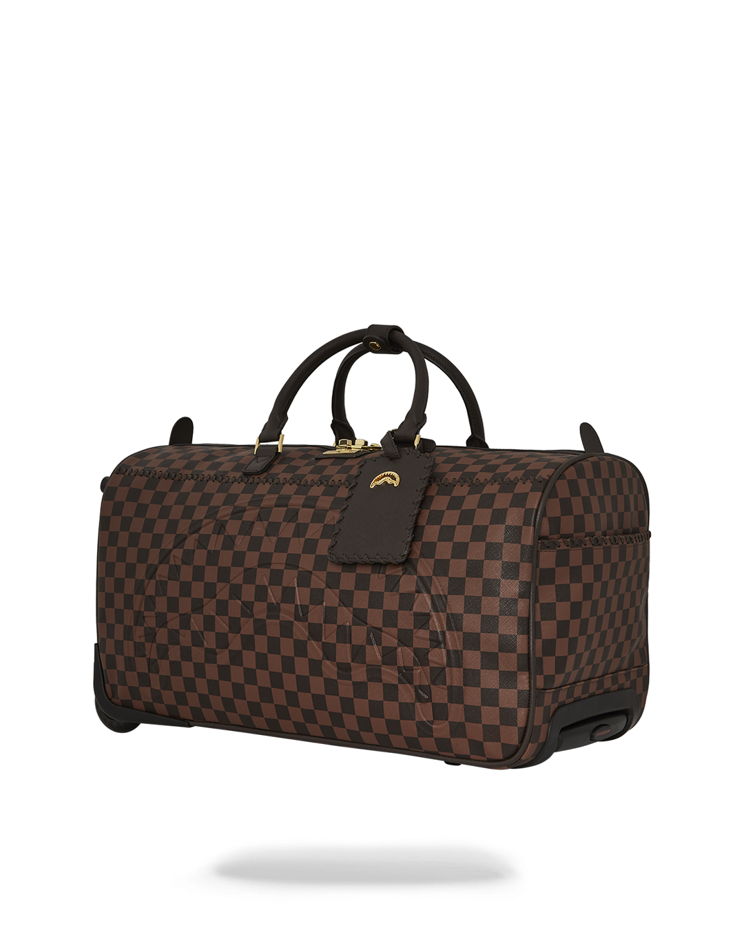 SPRAYGROUND® DUFFLE CORE EMBOSSED CHECK WHEELY DUFFLE