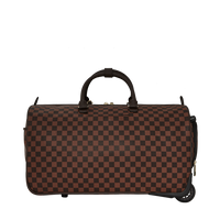 SPRAYGROUND® DUFFLE CORE EMBOSSED CHECK WHEELY DUFFLE