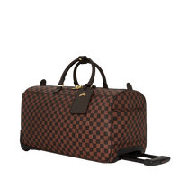 SPRAYGROUND® DUFFLE CORE EMBOSSED CHECK WHEELY DUFFLE