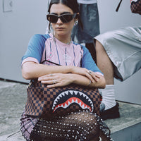 SPRAYGROUND® DUFFLE KNIT SHARKS IN PARIS 2.0 MINI DUFFLE