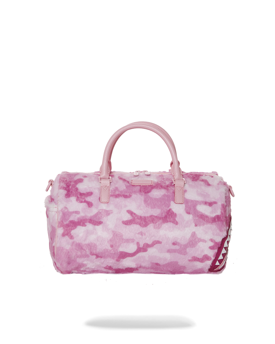 SPRAYGROUND® DUFFLE PINK CAMO FAUX MINI FUR DUFFLE